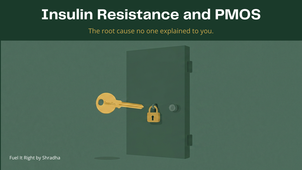 Insulin resistance and PMOS is the insulin key cannot open the locked cell door, illustrating how cells stop responding to insulin driving PMOS symptoms in Indian women