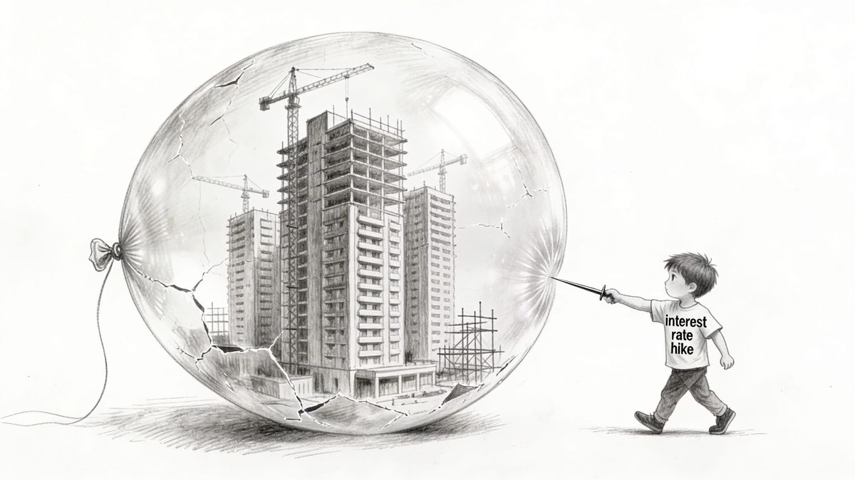 The Anatomy of a Slow Collapse
