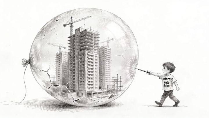 The Anatomy of a Slow Collapse