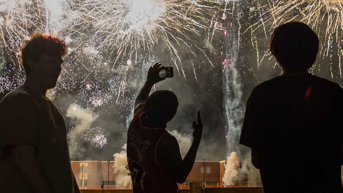 The rockets' red, white and blue glare