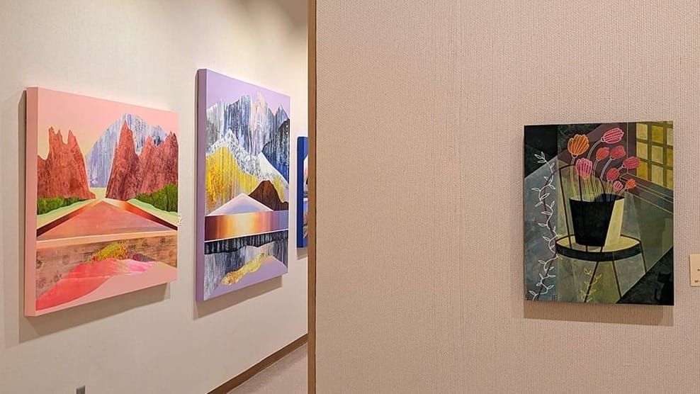 Painters Sarah Winkler and Barry Fitzgerald present works of glowing grandeur and playful restraint