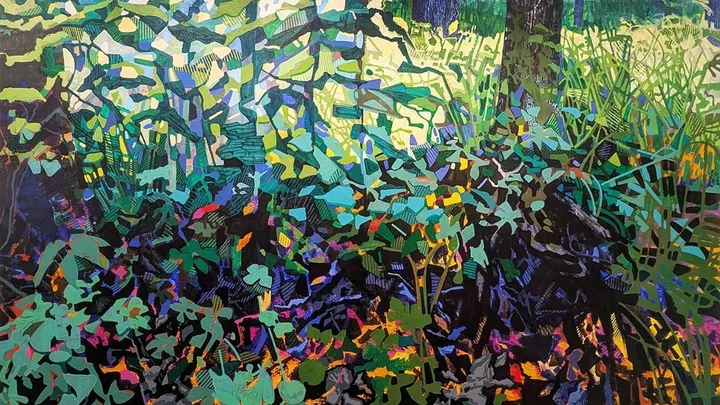 Painter Jason Needham finds depth, nuance in foliage