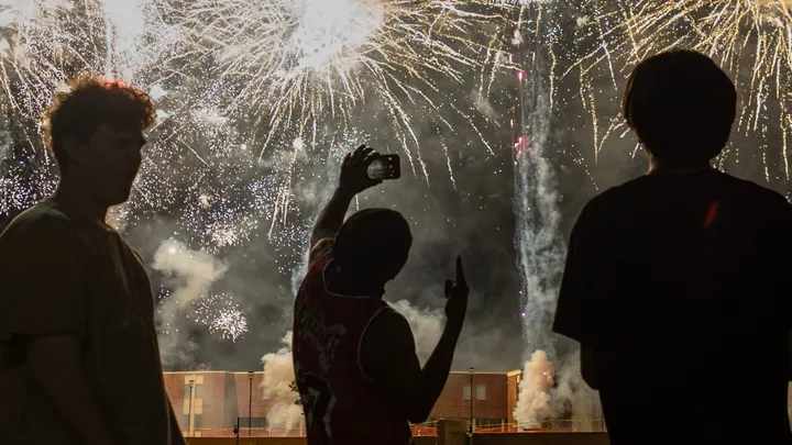 The rockets' red, white and blue glare