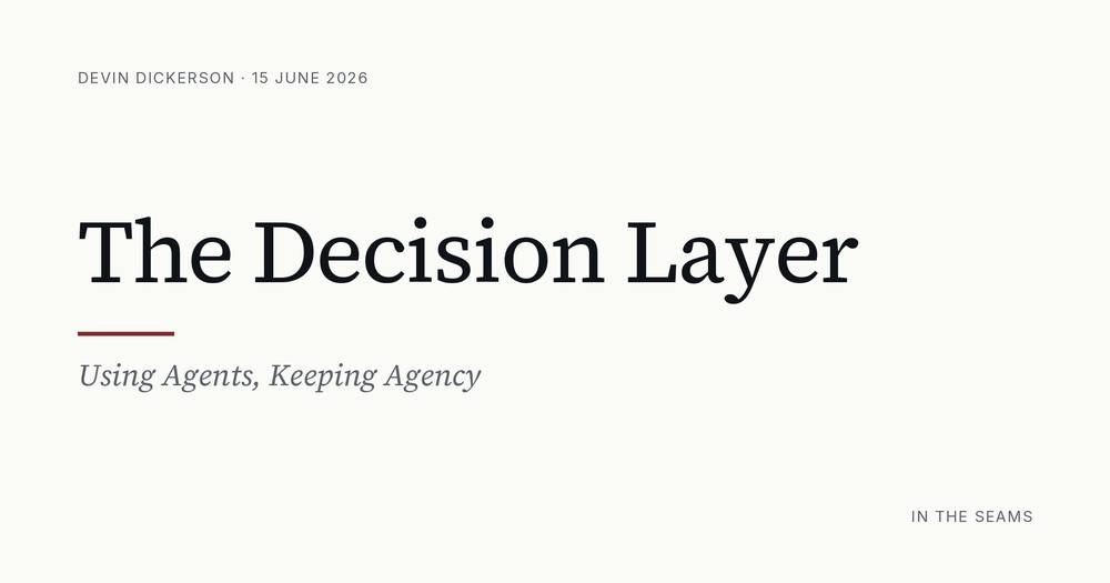 Using Agents, Keeping Agency.