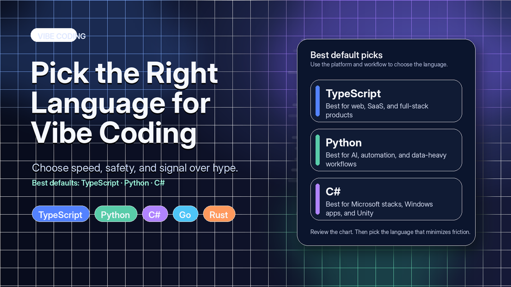 Picking the Best Language for Your Vibe Coding Project post image