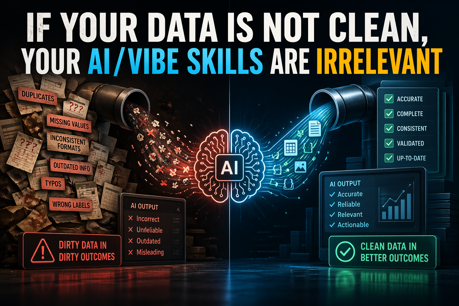 If Your Data Is Not Clean, Your AI/VIBE Skills Are Irrelevant