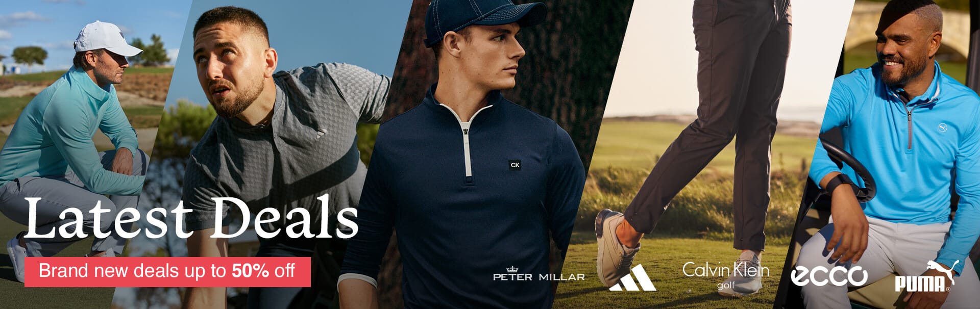 Montage banner of Golfbase's latest deals