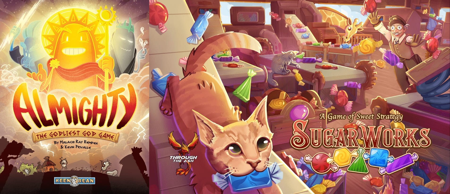 Front covers for Almighty and Sugarworks