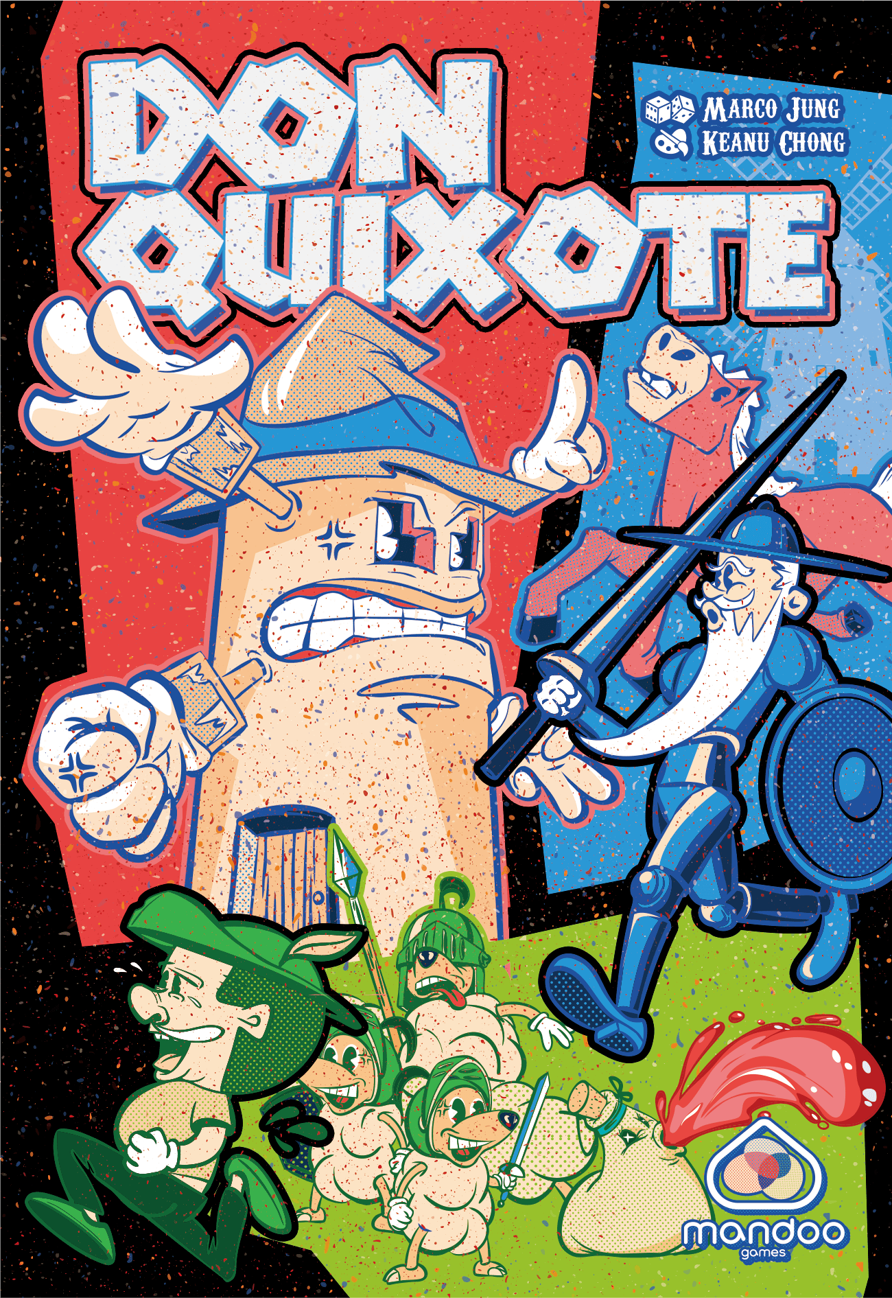 Front cover of the card game Don Quixote