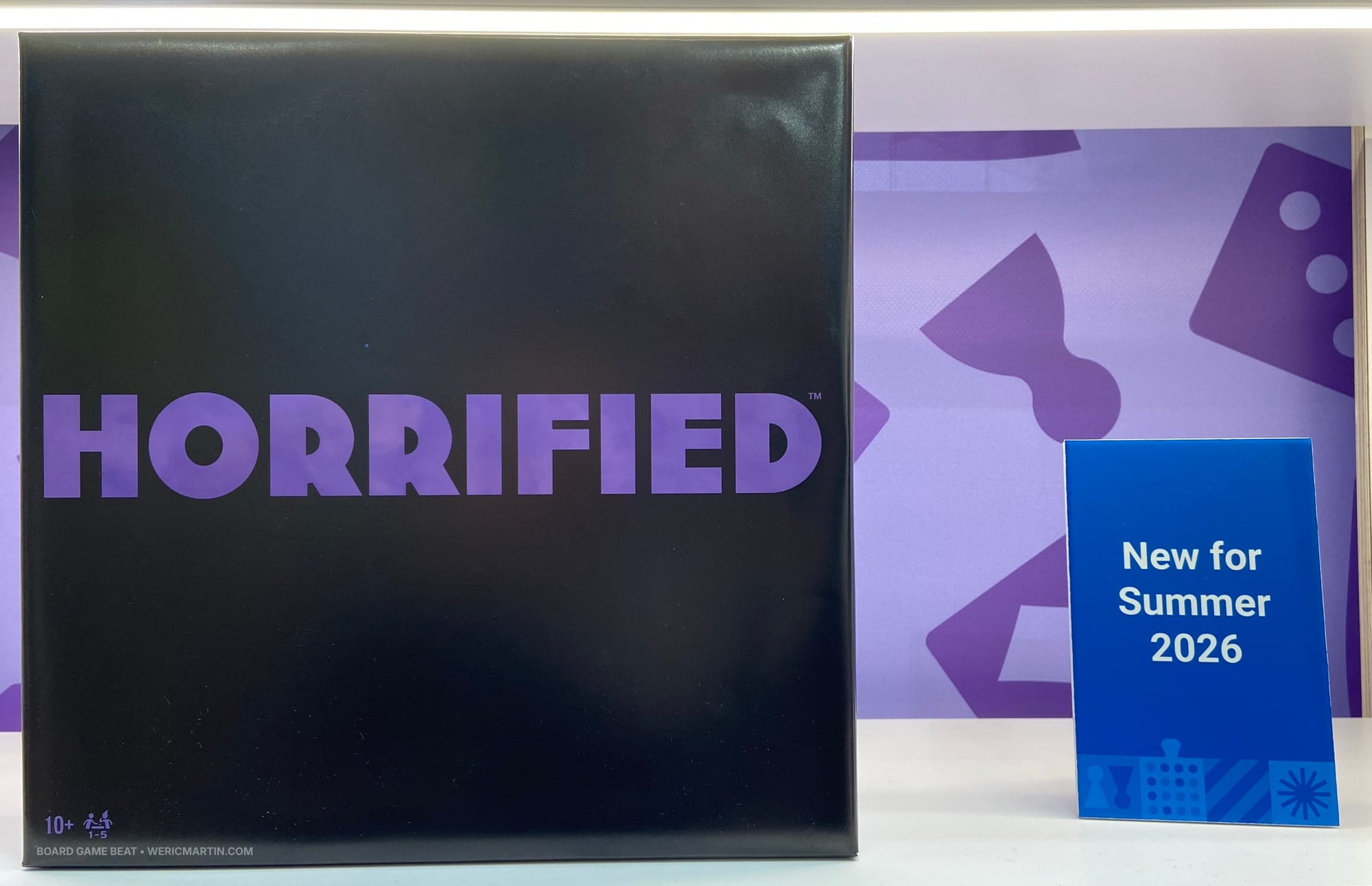 A black game box that says "HORRIFIED"