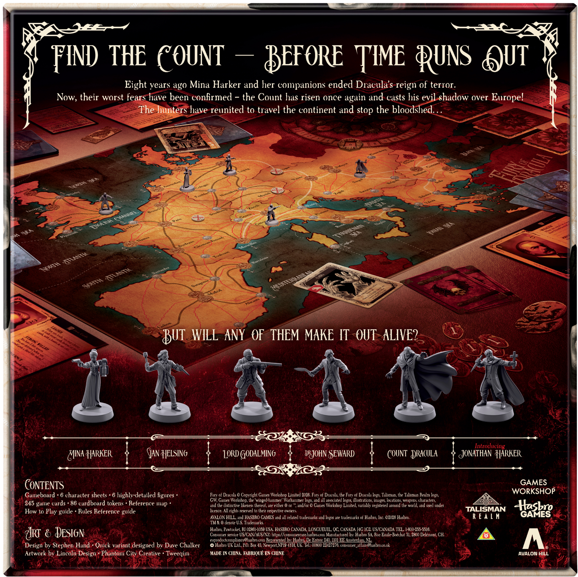 The back cover of the fifth edition of Fury of Dracula