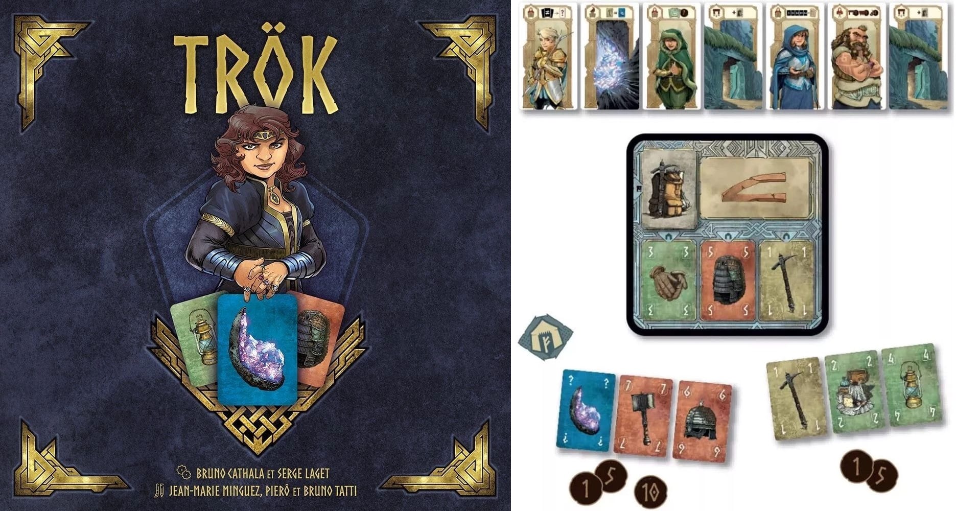 Front cover of TRÖK and some of the components