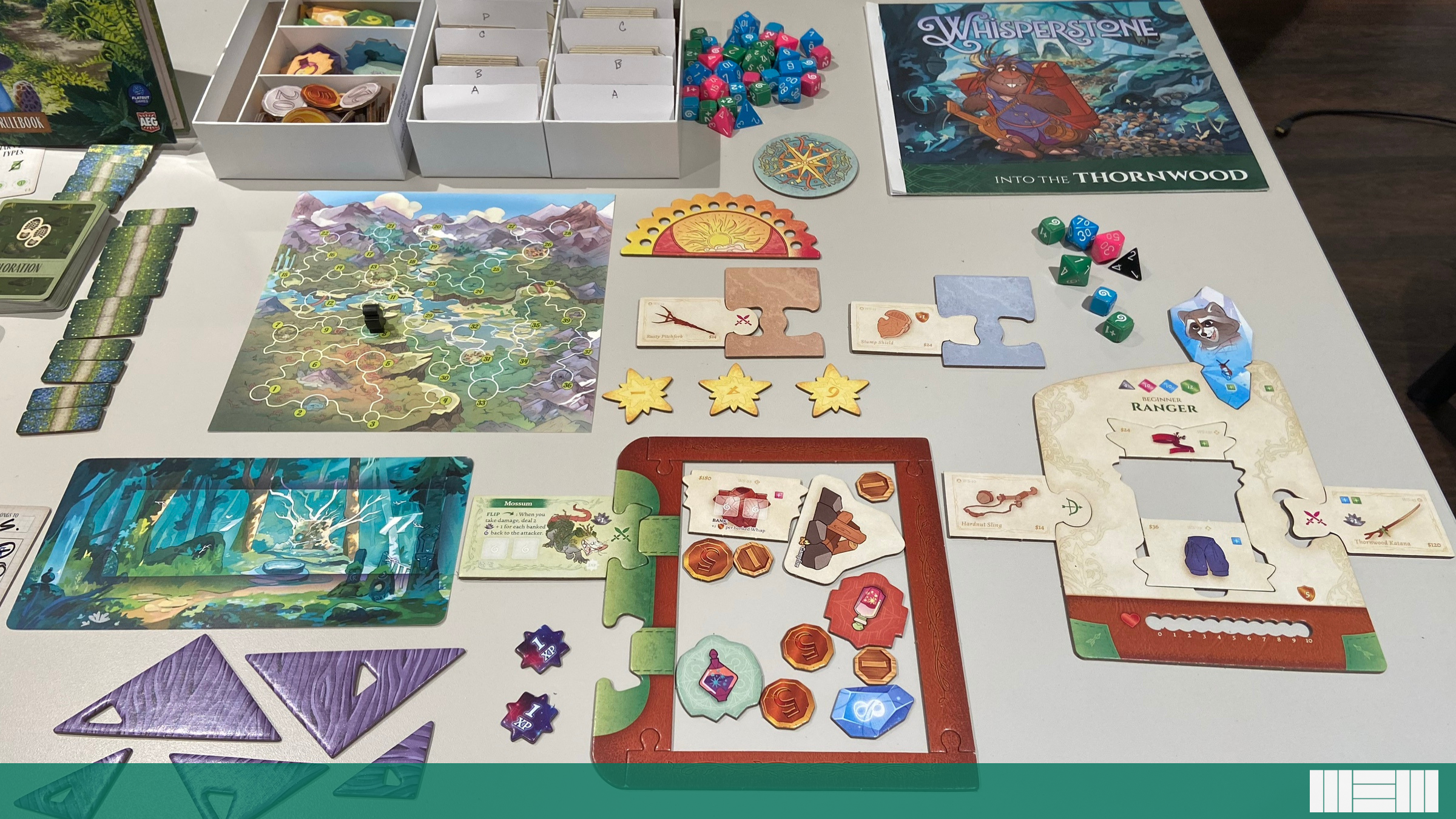Many cardboard tiles are fit together like a jigsaw puzzle