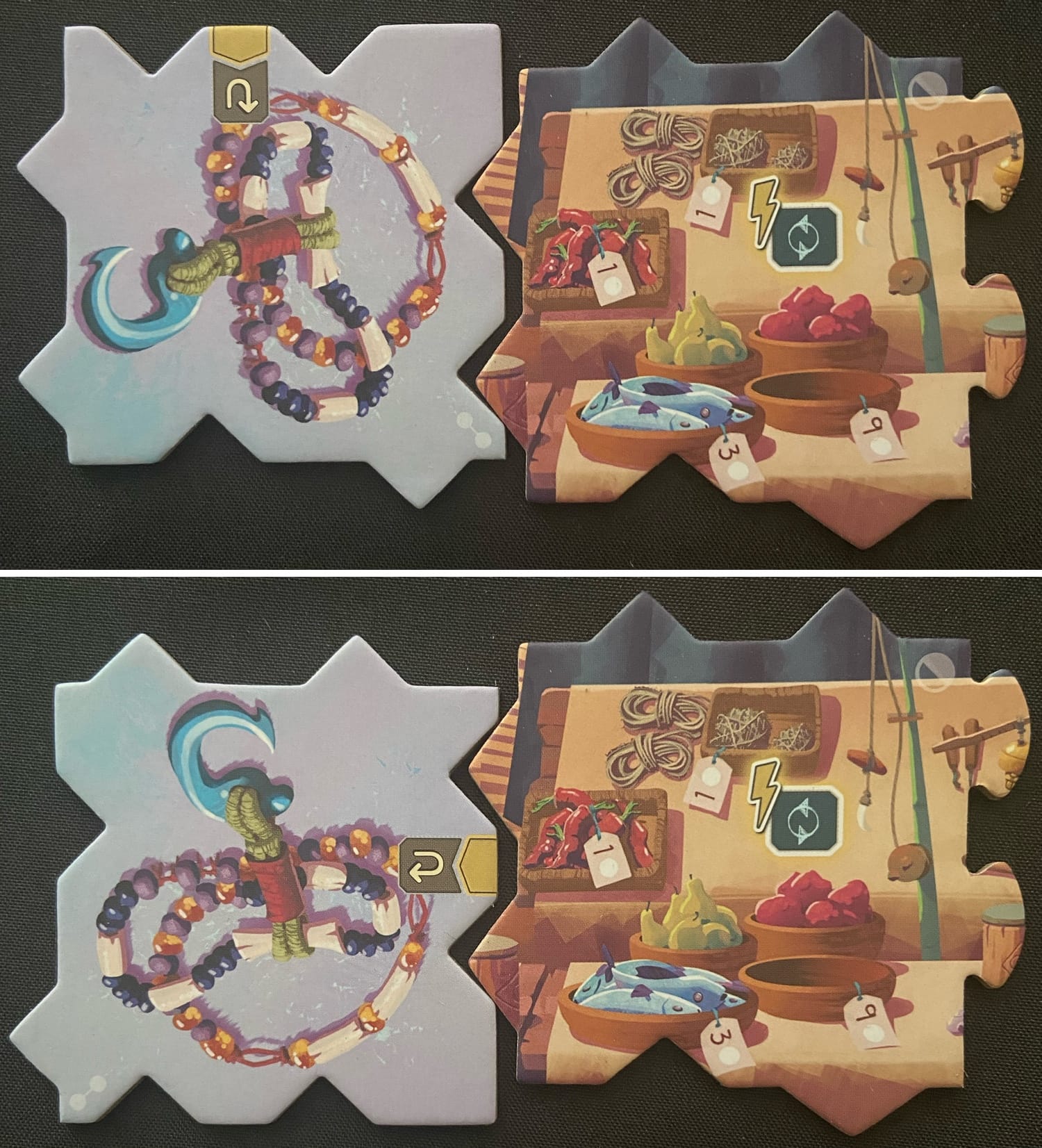 More misconnected tiles are placed next to one another.