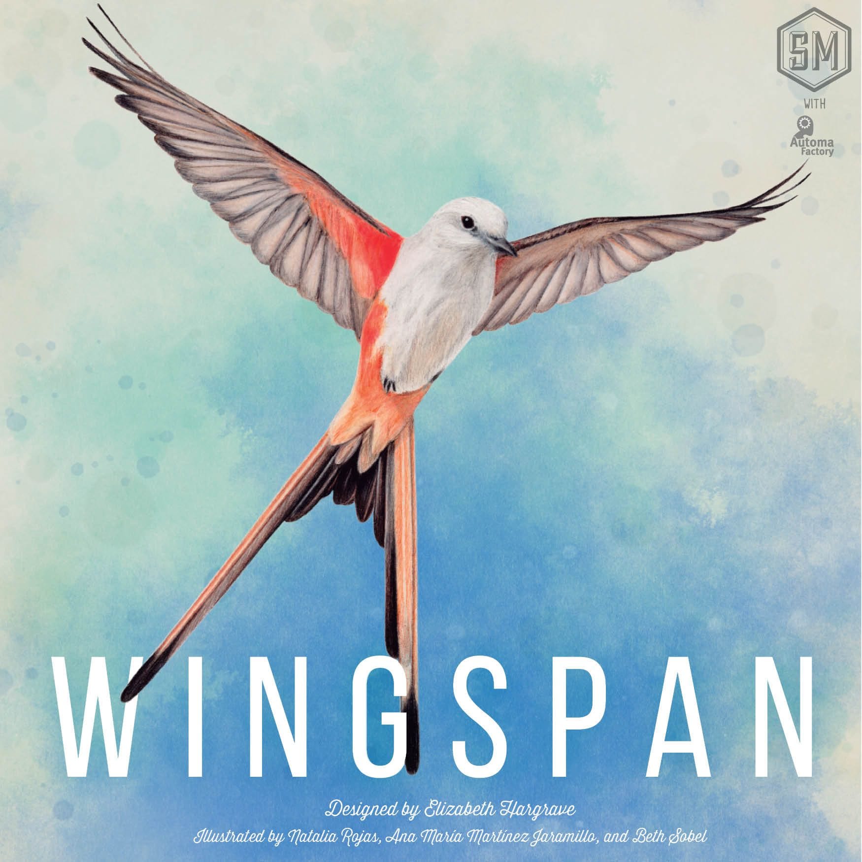 Front cover of the game Wingspan