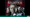 Under the "Battlestar Galactica: The Board Game" logo, four people are featured in head shots, with spaceships flying toward the viewer