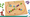 The components of Raupenrallye Puzzle are visible: a wooden game board showing an apple, and four trails leading to the center of the apple; those trails consist of colored tokens and pawns.