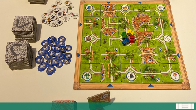 Escape the Labyrinth to Build Carcassonne