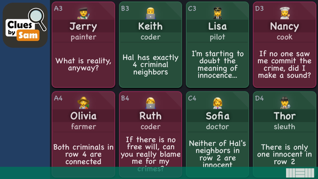 Spotting Criminals Is a Daily Challenge in "Clues by Sam" (+Boardcast)