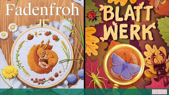 Fadenfroh, Blattwerk, and Bärenstich