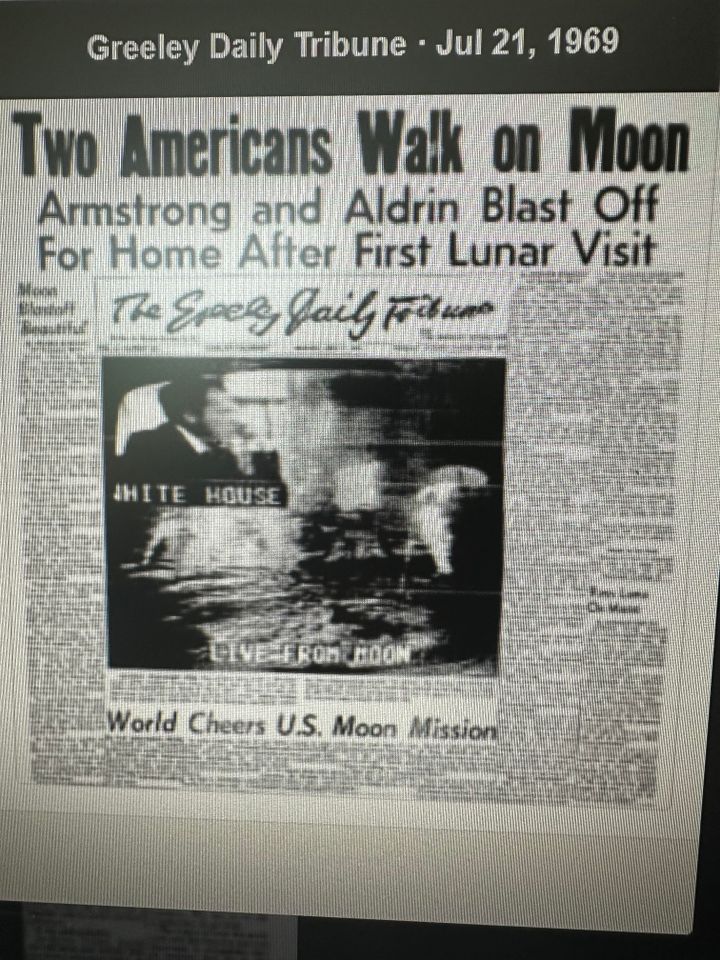 Big news on July 21, 1969
