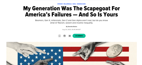 Generational Warfare Is Built On A Pile of Garbage