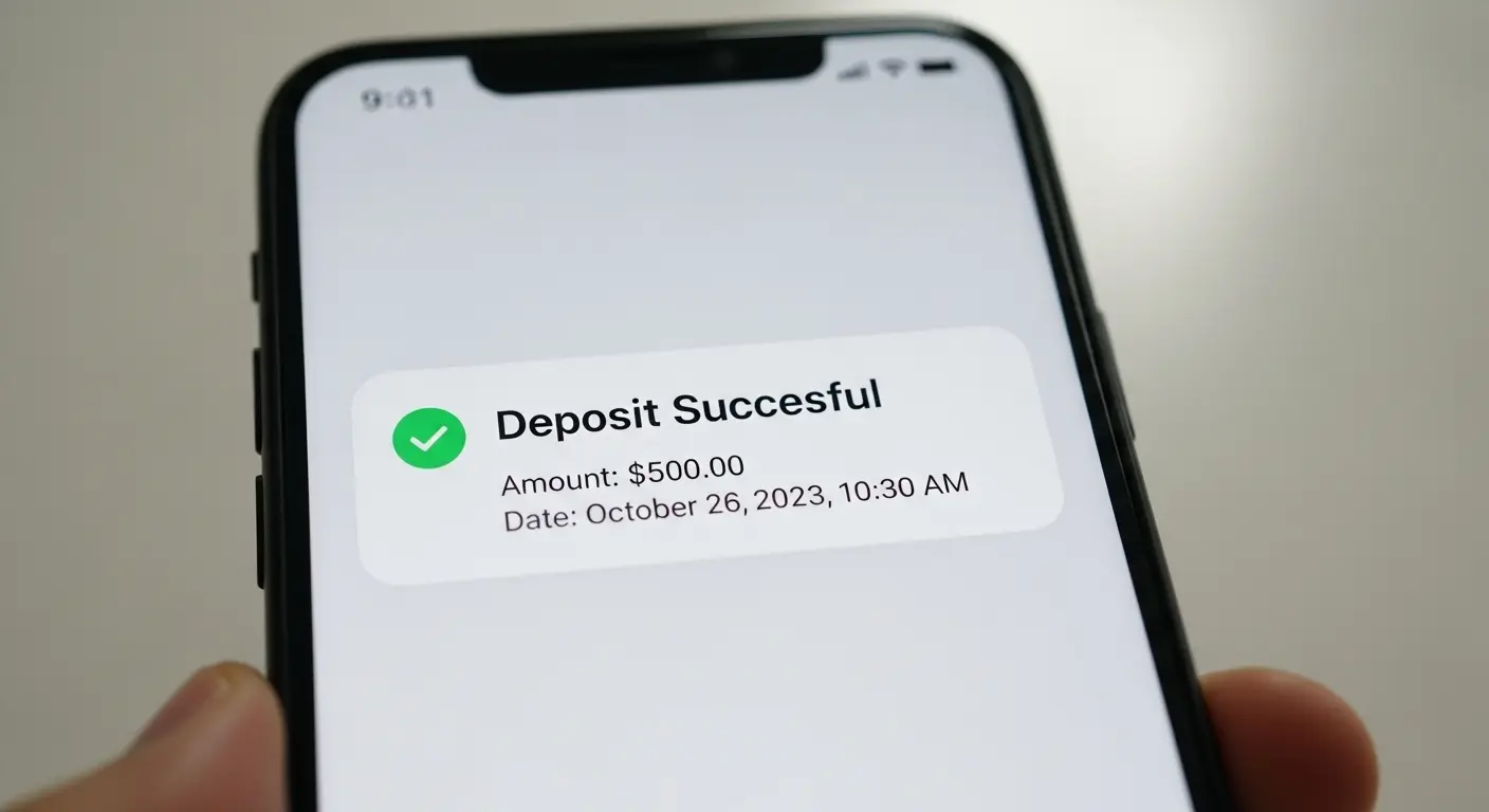 스마트폰에 입금 알림이 뜨는 화면과 신용카드 이미지