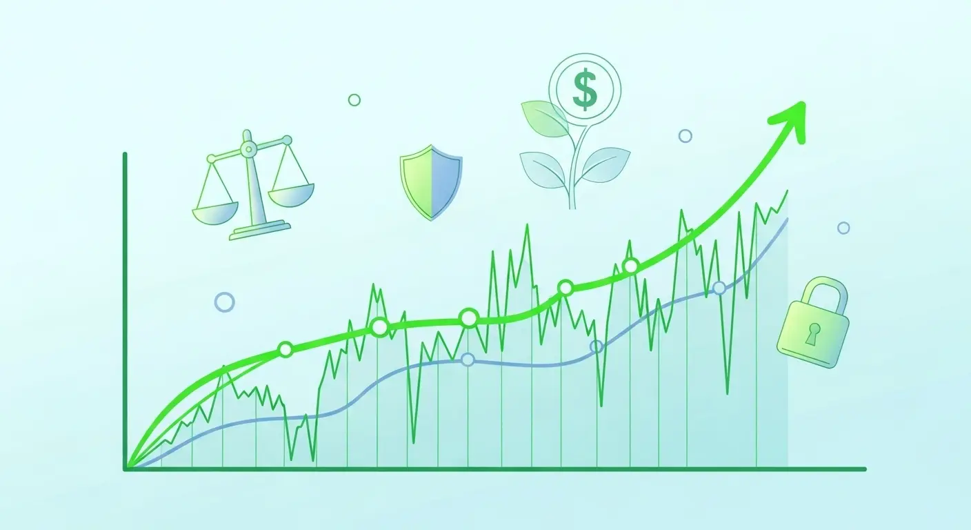 루미티켓을 이용해 신용점수가 유지되는 안전한 카드 현금화 상황을 표현한 이미지