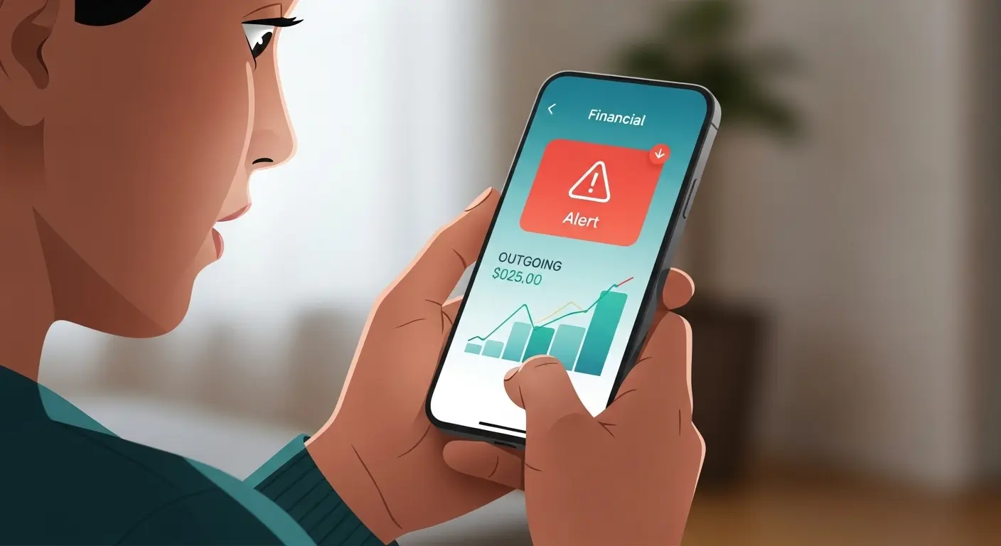 급전 필요 상황에서 합법적 대체 서비스를 찾는 장면을 표현한 이미지