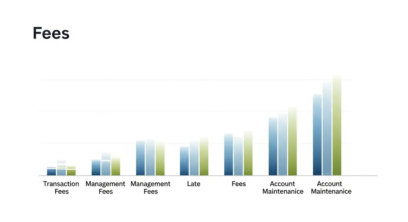 수수료 구조를 시각적으로 비교한 그래픽 이미지
