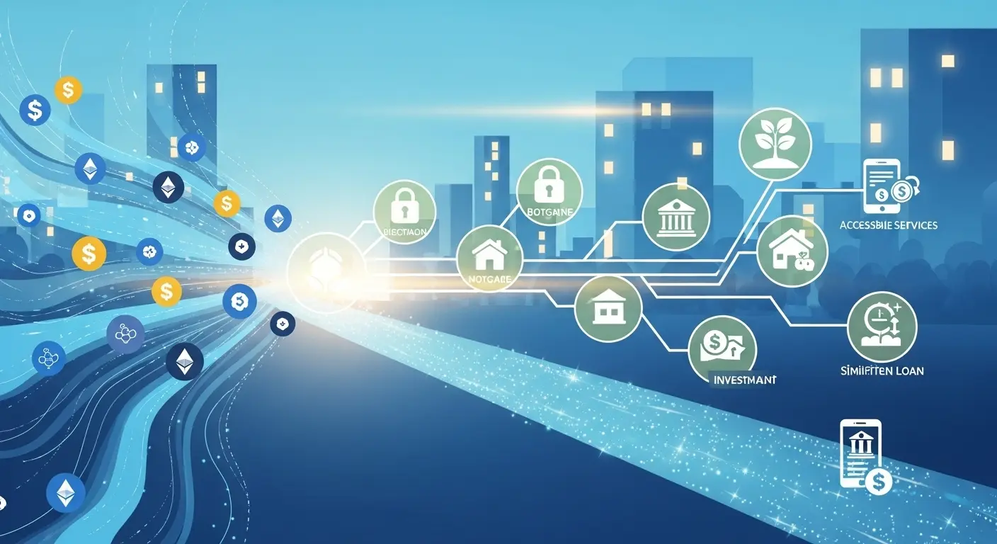 합법적 금융 대안을 나타내는 안정적인 분위기의 금융 일러스트