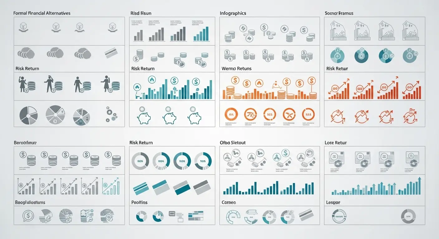 신용카드 외 자금 대안을 비교한 금융 정보 이미지