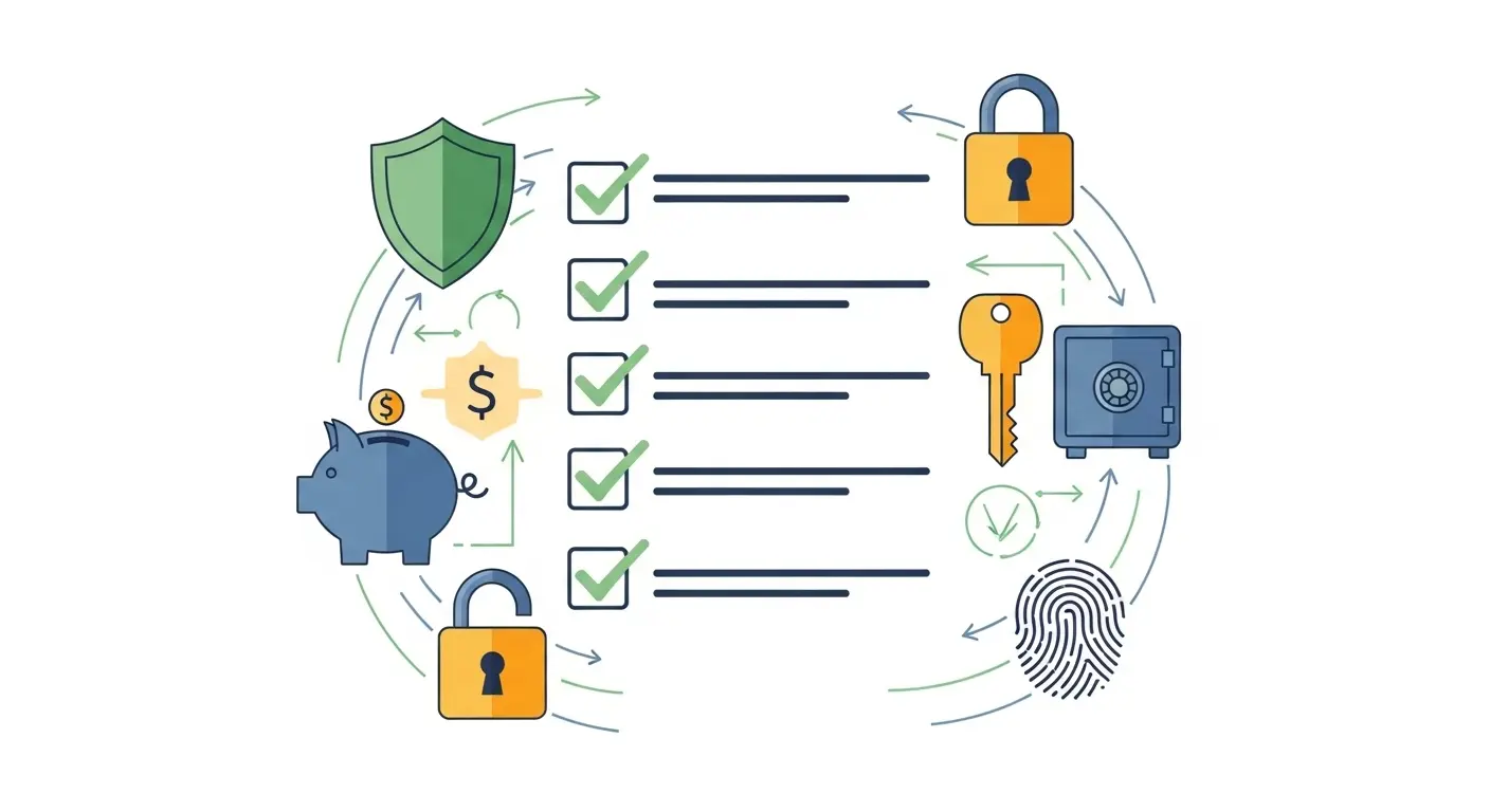 신용카드 현금화 안전 이용 기준을 체크리스트로 표현한 이미지