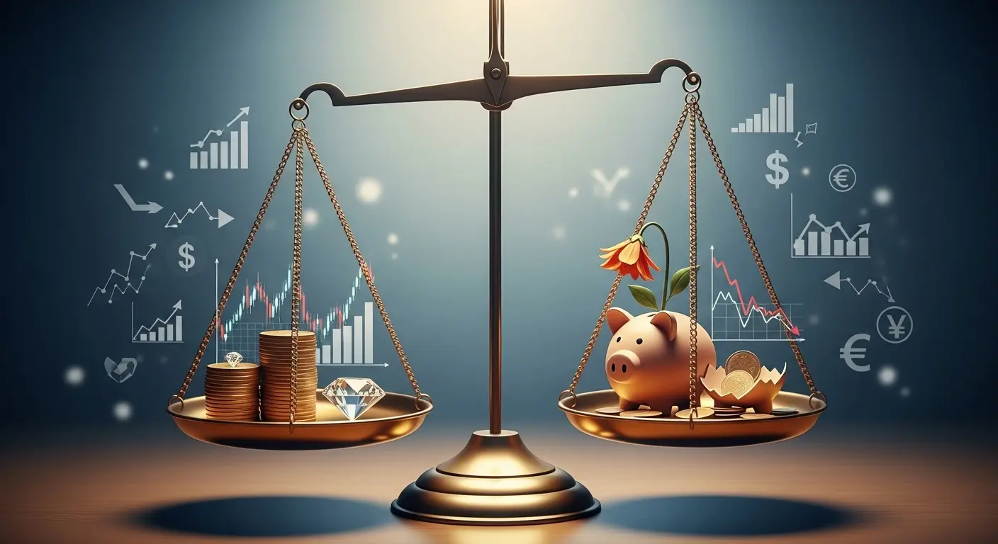 카드깡과 신용카드현금화 차이를 비교하는 금융 개념 이미지