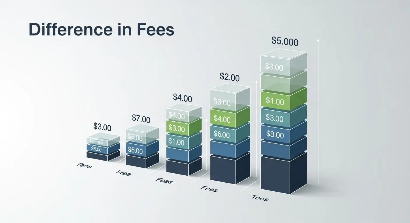 신용카드 결제 현금화 수수료 비교 그래픽 이미지