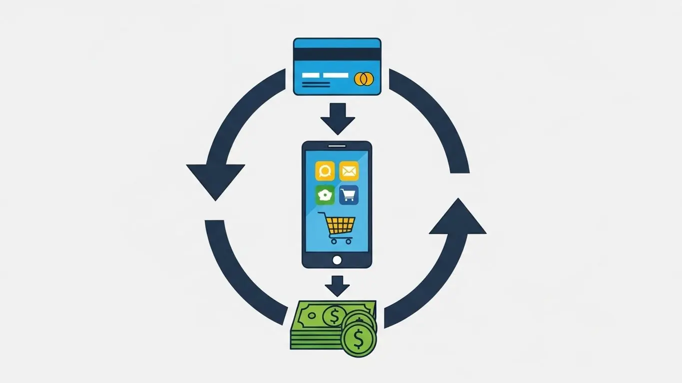 신용카드현금화 카드로 현금 만드는법의 기본 원리와 상품권 매매 흐름도