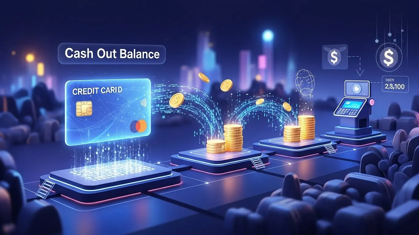 신용 카드 잔여 한도 현금화 진행 흐름을 보여주는 결제 이미지