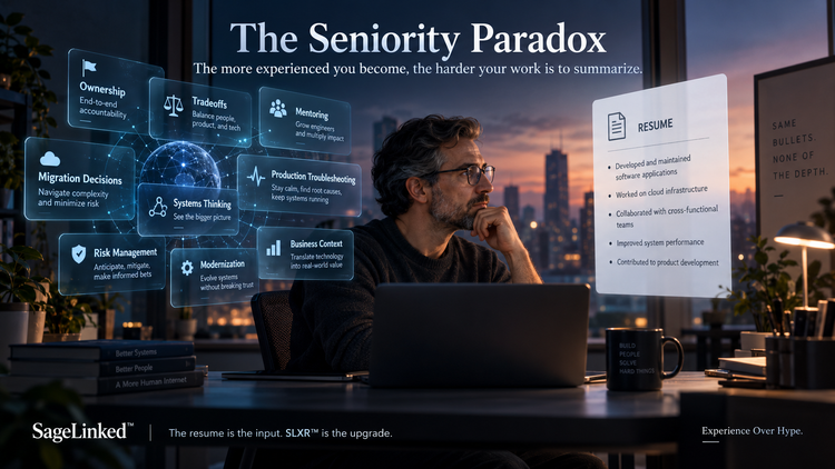 The Seniority Paradox: The More Experienced You Become, the Harder Your Work Is to Summarize
