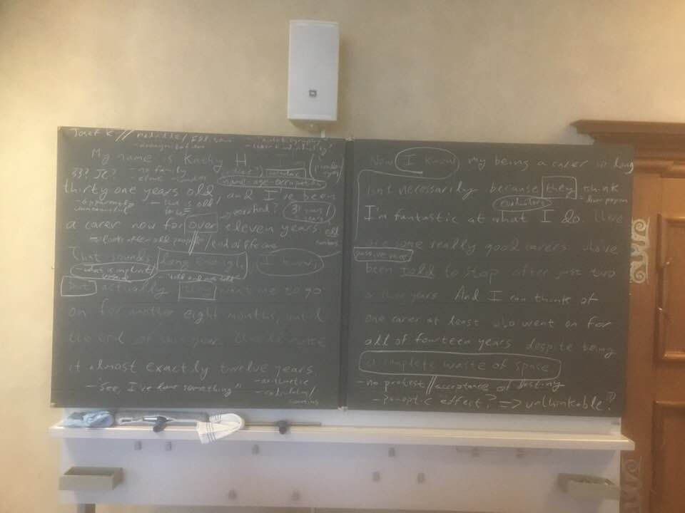 "My name is Kathy H.": Two blackboards on Kazuo Ishiguro's "Never Let Me Go"