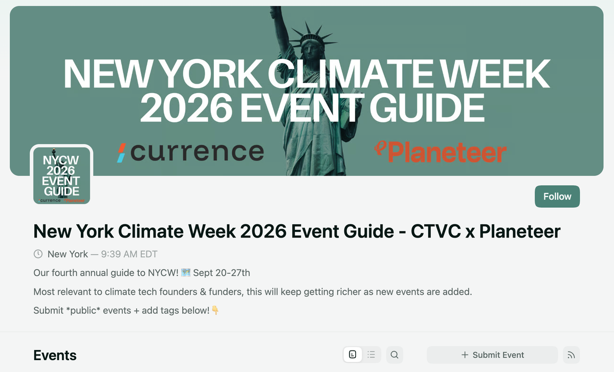 CTVC releases New York Climate Week 2026 event guide