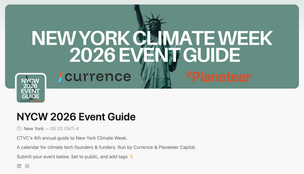 🌎 See you at New York Climate Week! #314