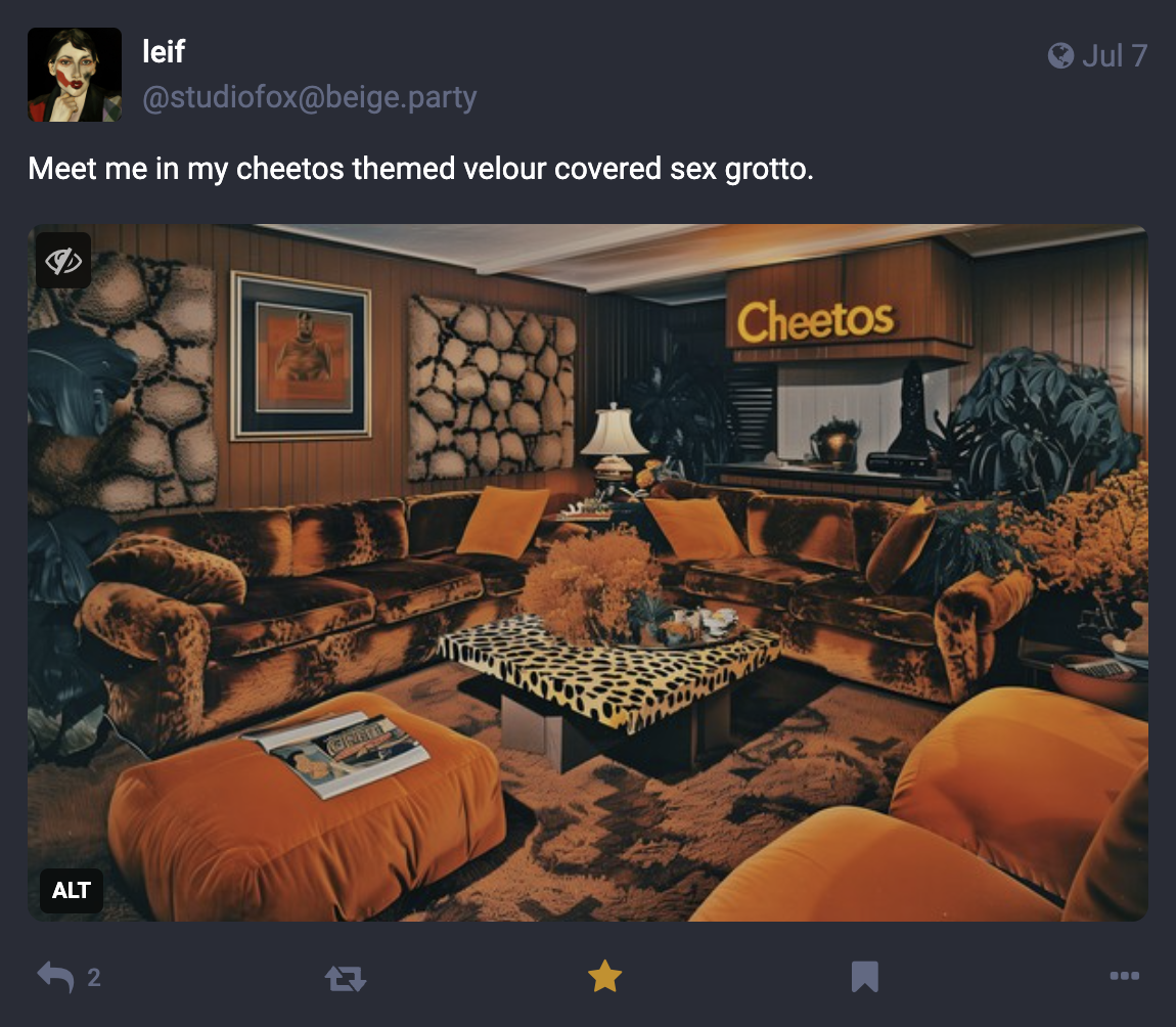 A Mastodon, Bluesky or Threads post