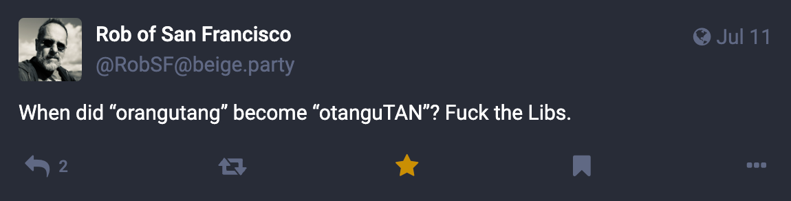 A Mastodon, Bluesky or Threads post