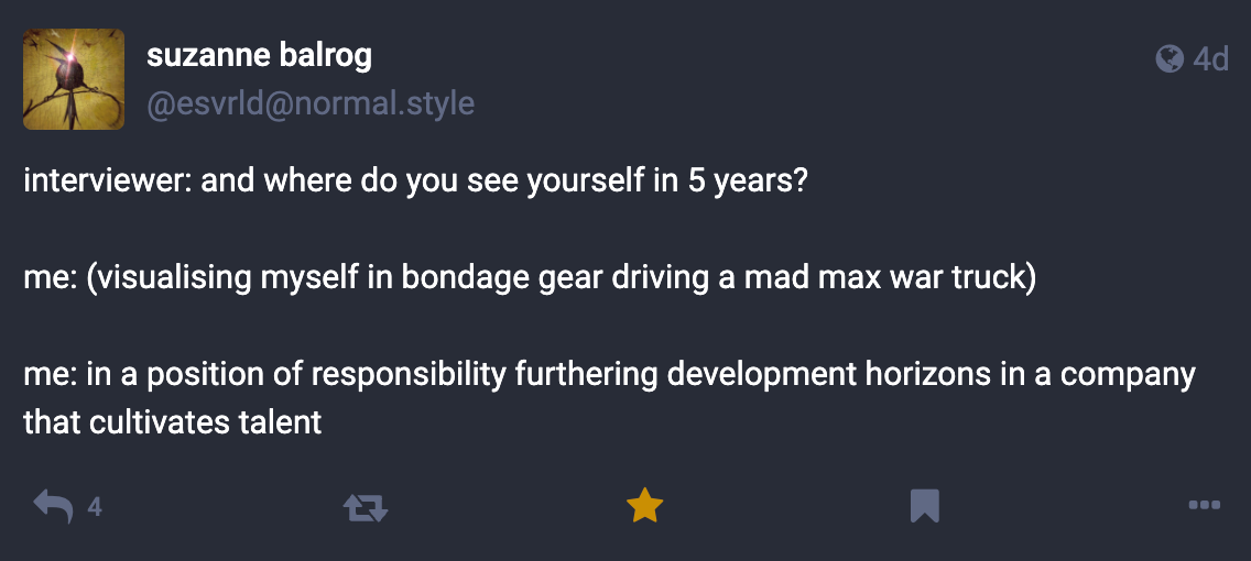 A Mastodon, Bluesky or Threads post