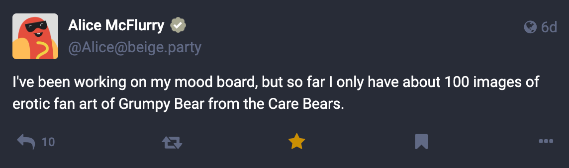 A Mastodon, Bluesky or Threads post
