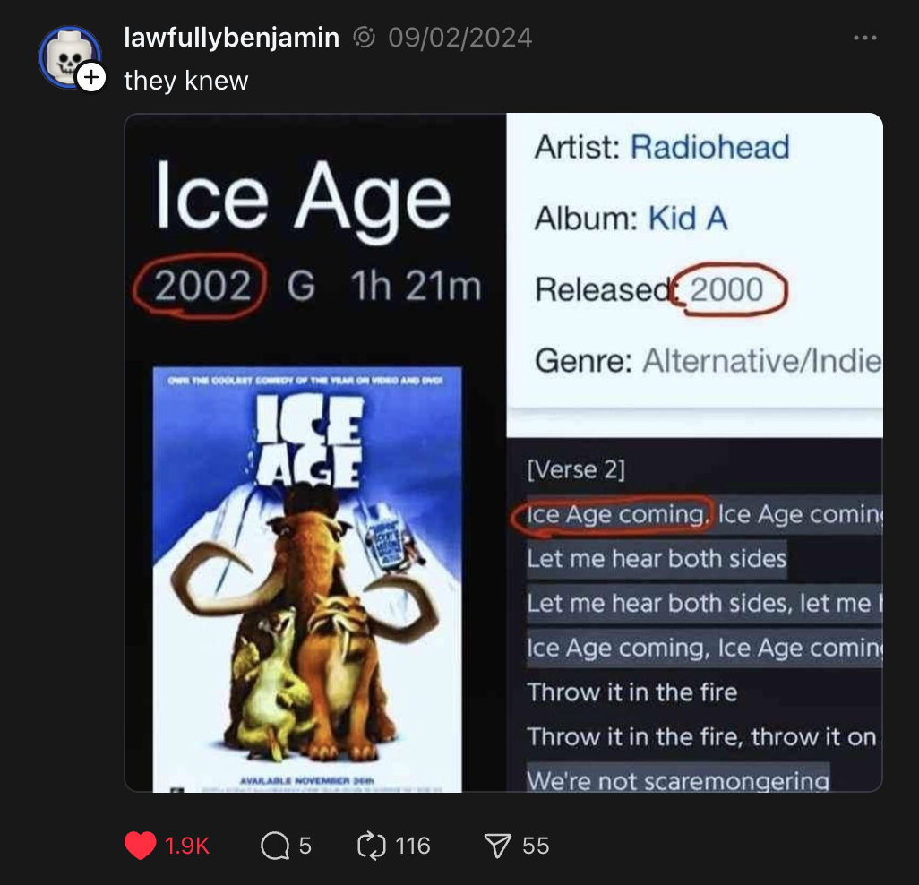 A Mastodon, Bluesky or Threads post