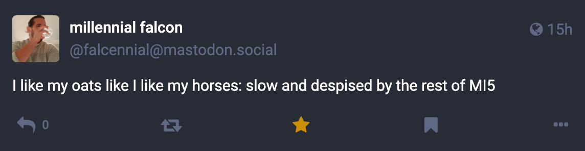 A Mastodon, Bluesky or Threads post