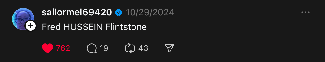 A Mastodon, Bluesky or Threads post