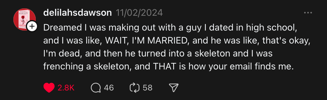 A Mastodon, Bluesky or Threads post