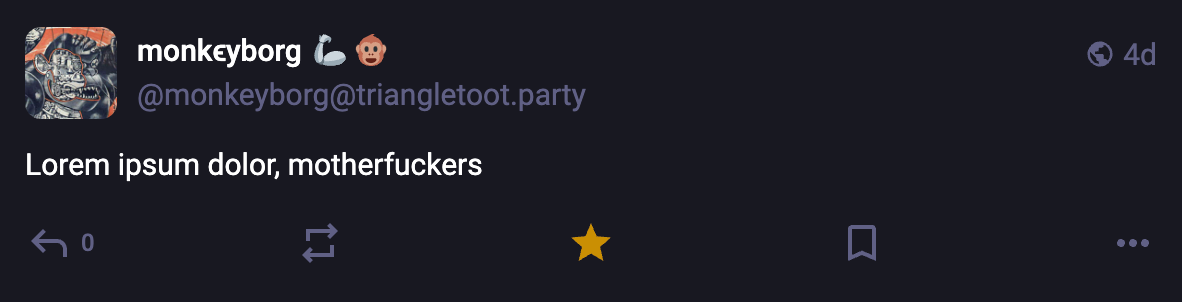 A Mastodon or Bluesky post